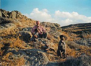 Antonius Kohues σε κυνήγι με Conny - Bruno